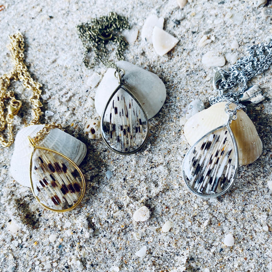 Lionfish Teardrop Bezel Necklace
