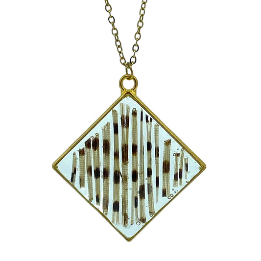 Lionfish Square Bezel Necklace