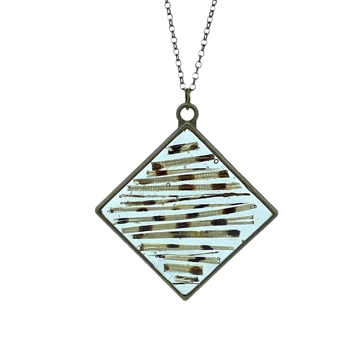 Lionfish Square Bezel Necklace