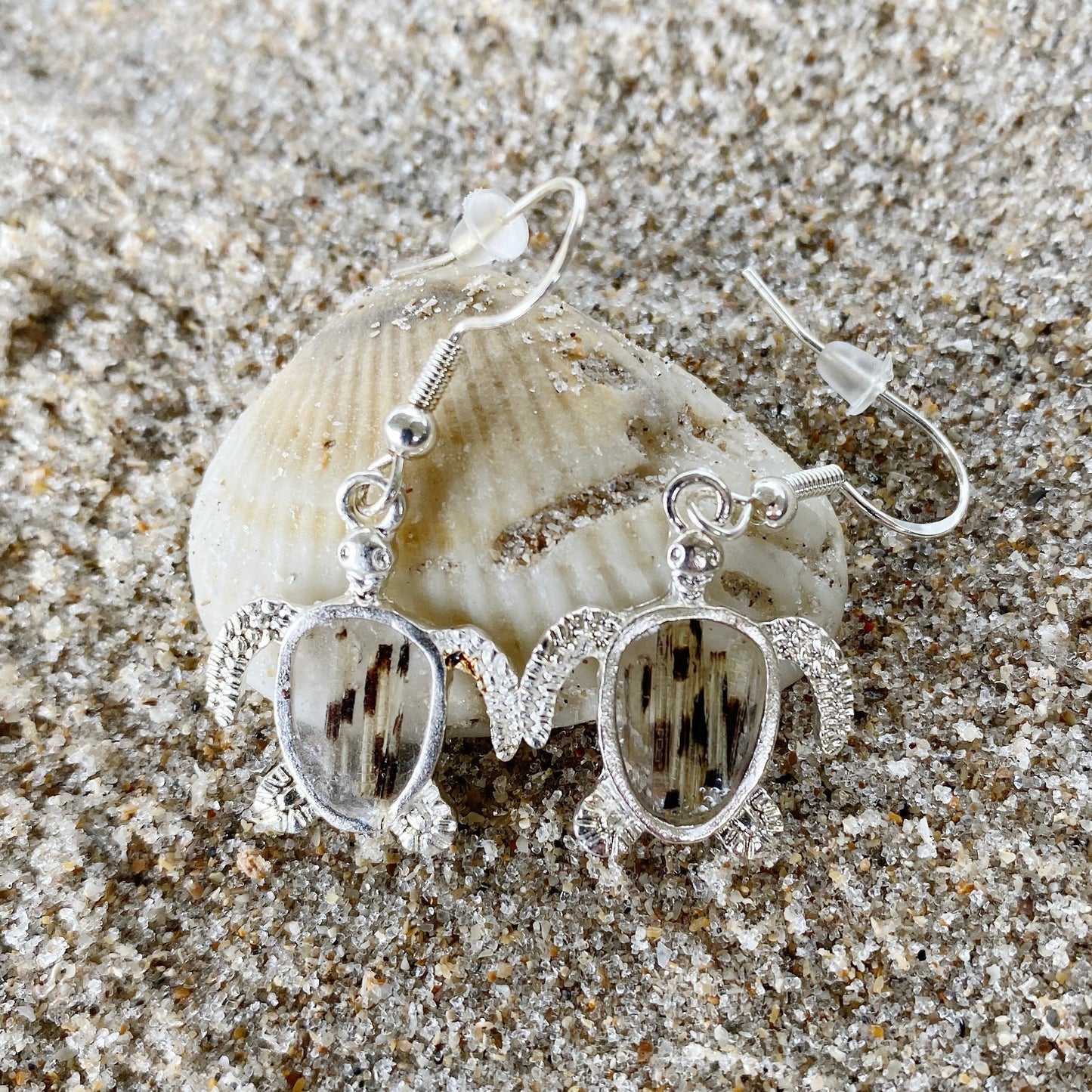 Lionfish Sea Turtle Dangle Earrings