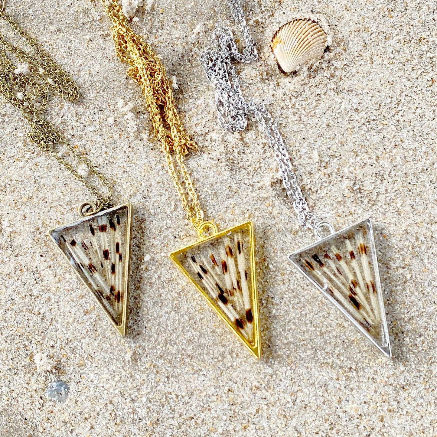 Lionfish Triangle Bezel Necklace