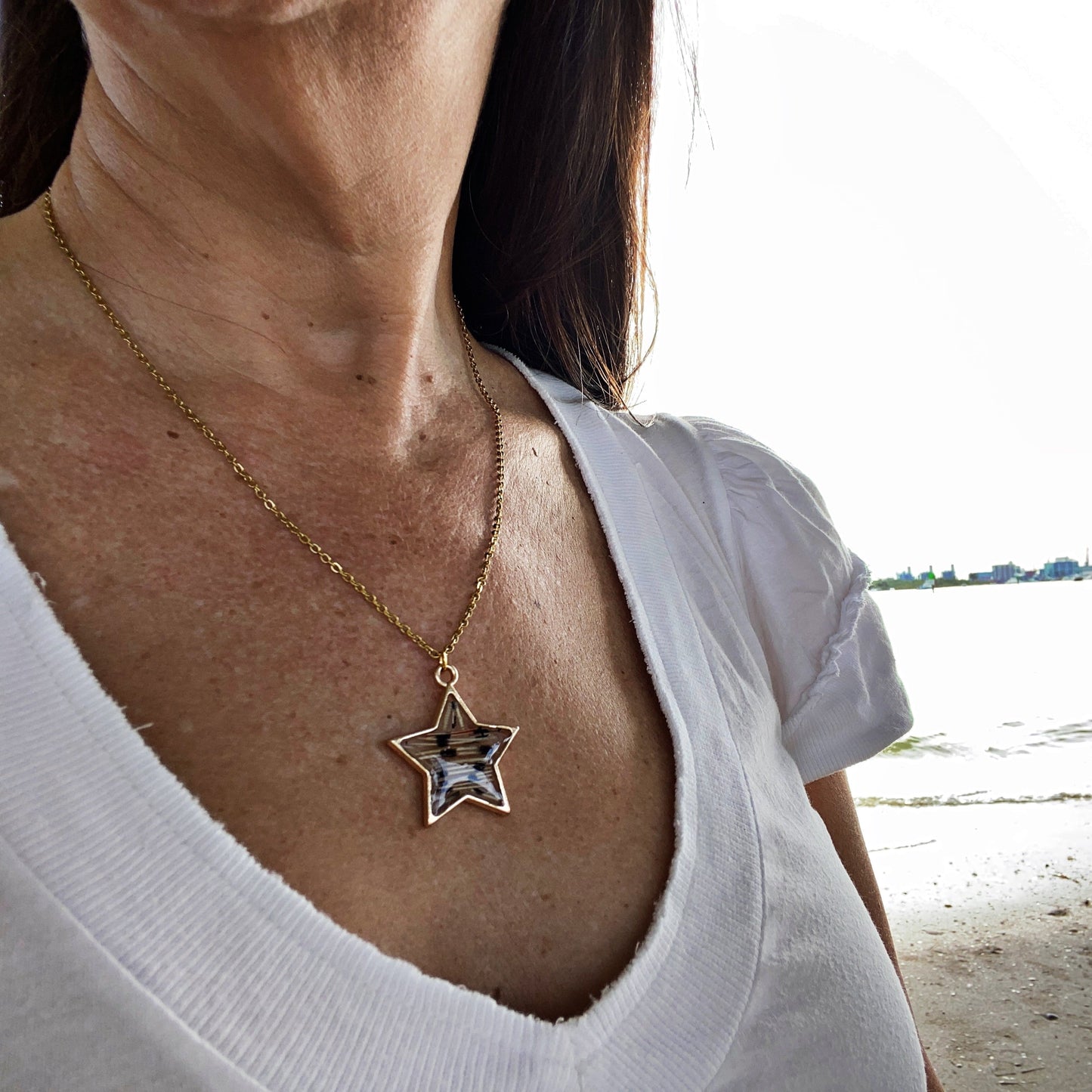 Lionfish Star Bezel Necklace