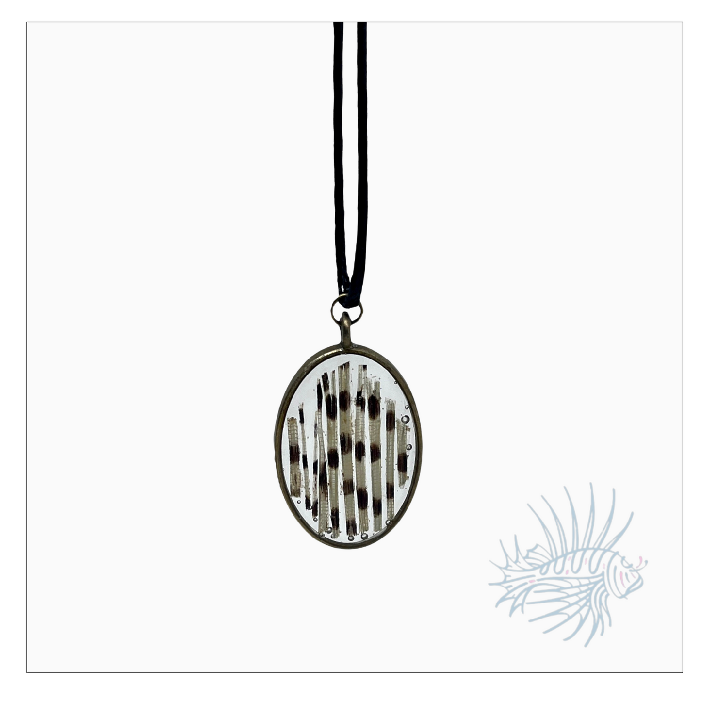 Lionfish Oval Bezel Necklace