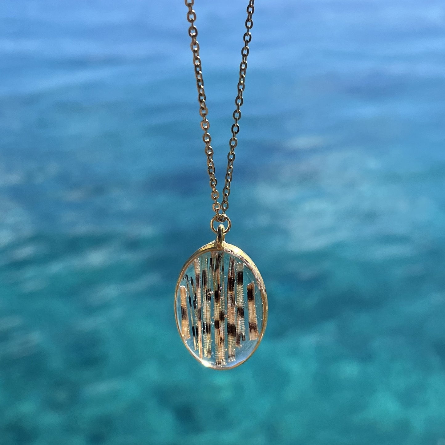 Lionfish Oval Bezel Necklace