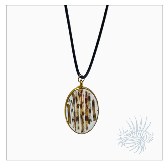 Lionfish Oval Bezel Necklace