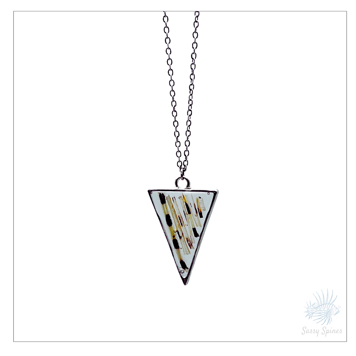 Lionfish Triangle Bezel Necklace