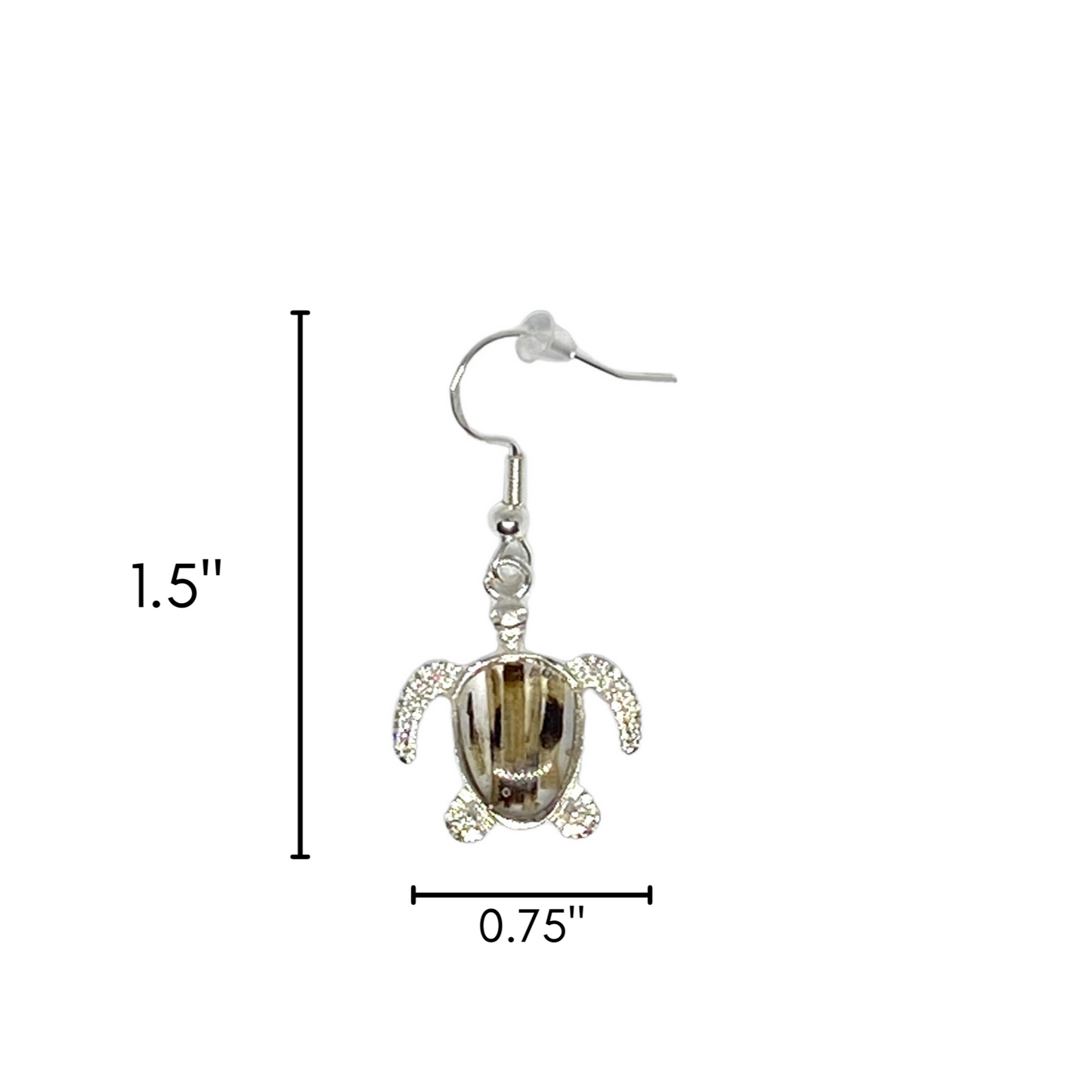 Lionfish Sea Turtle Dangle Earrings